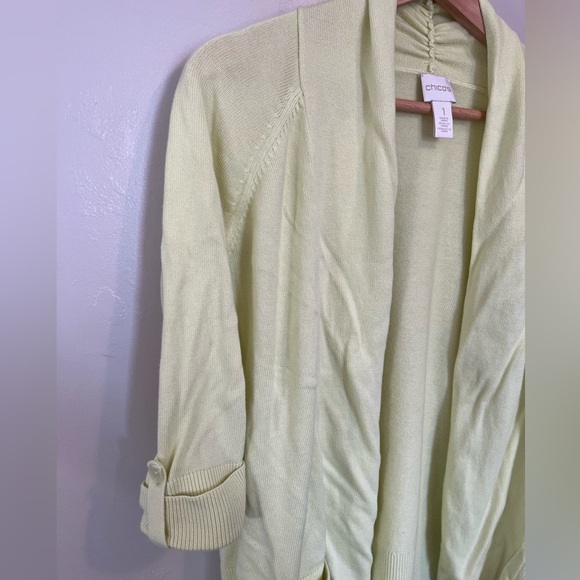 Chico's Yellow Women's Cardigan - Picture 7 of 10